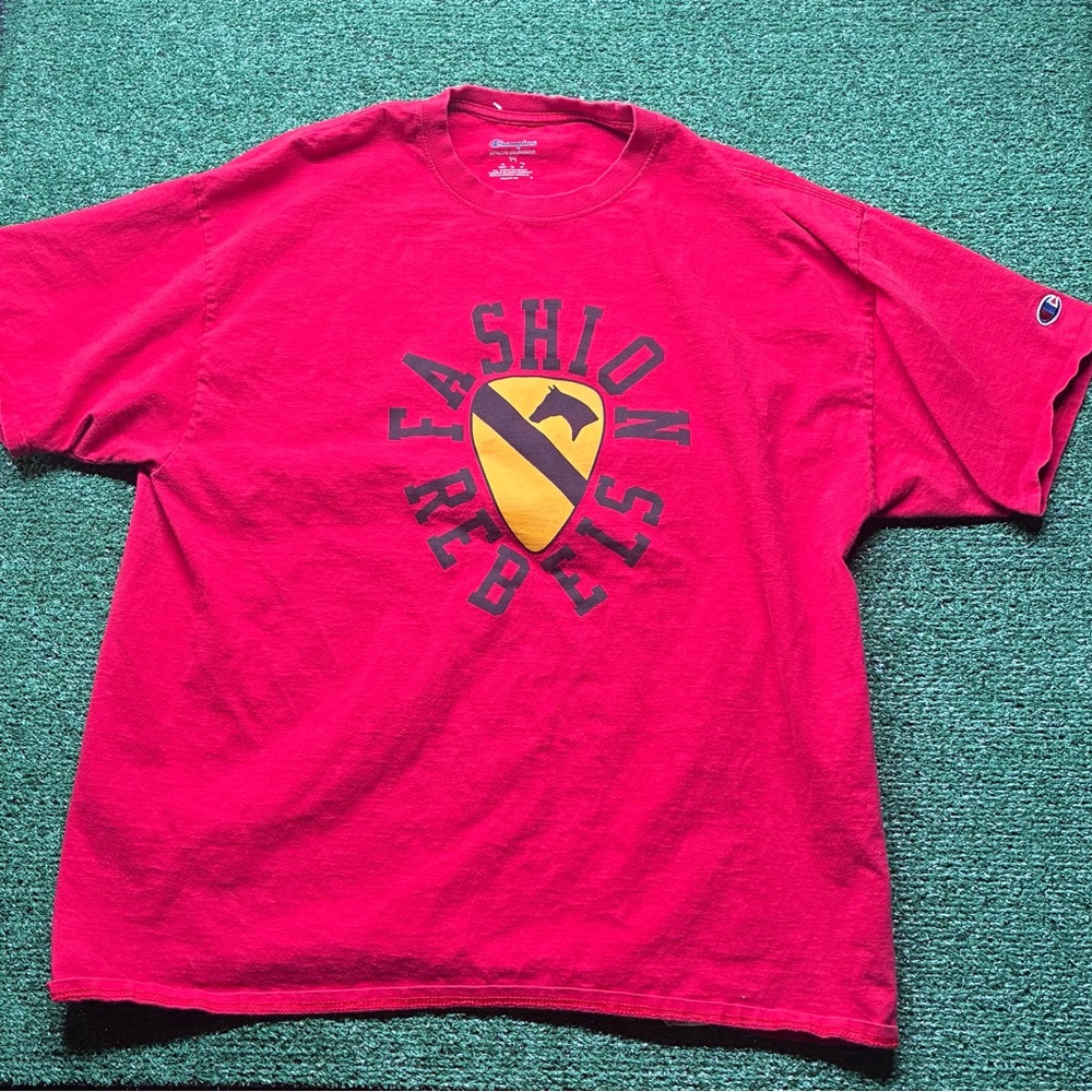 Champion Red Graphic Tee